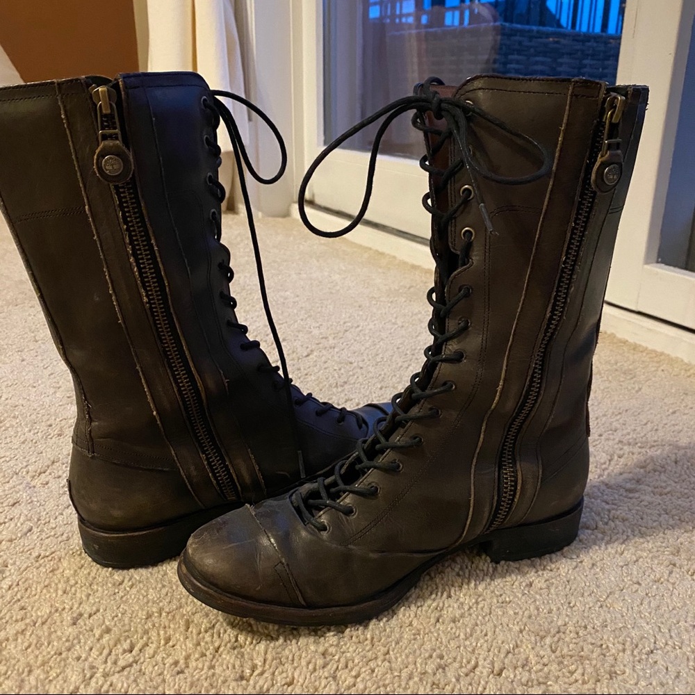 Timberland combat boots